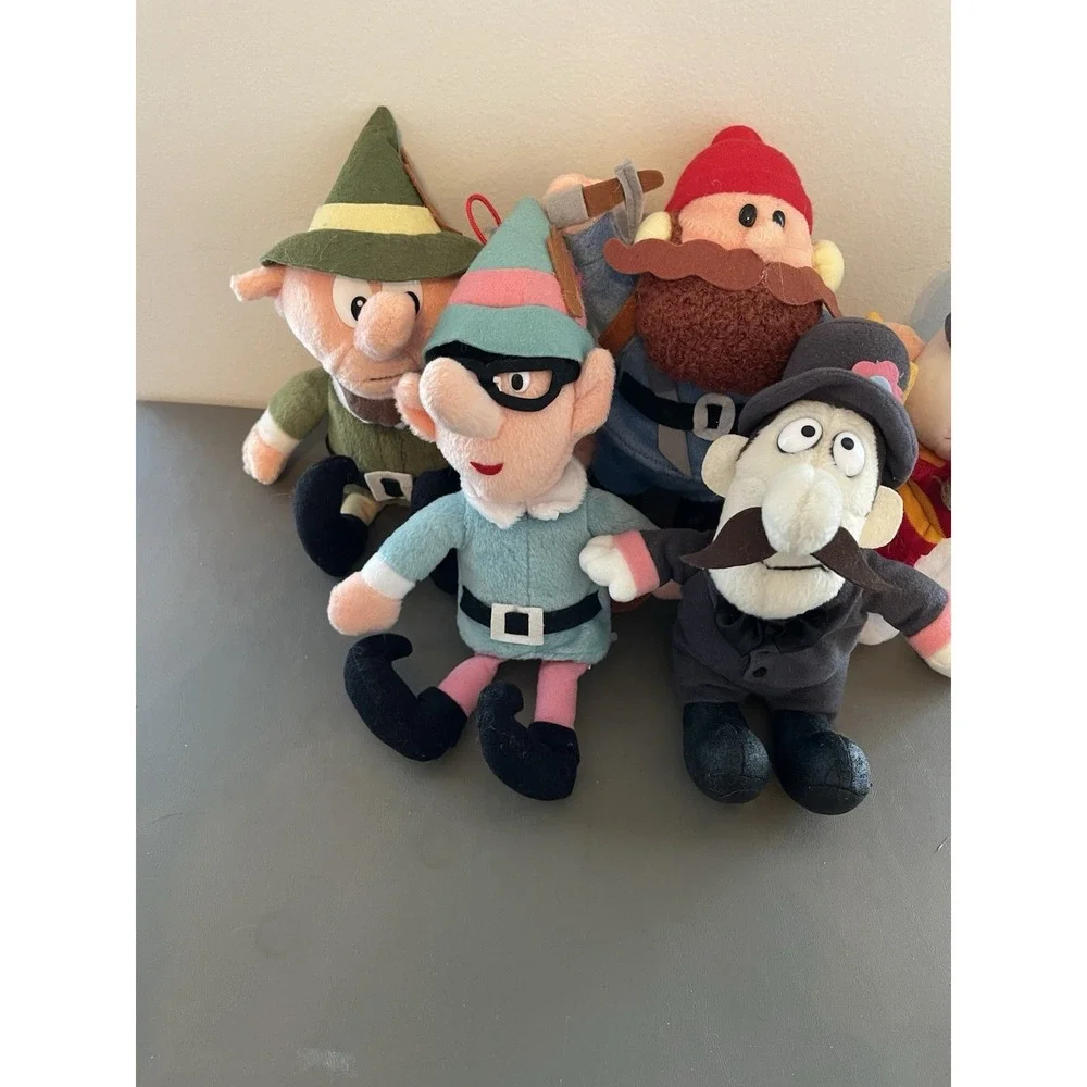 Yukon Cornelius Elf Frosty Etc Misfit Toys Stuffins 1999 Plush Vintage Lot Of 5